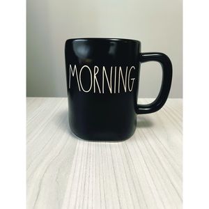 Rae Dunn - black “MORNING” coffee mug.